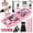 Pink, variant on Abdominal Wheel Roller for Core Training, Portable Fitness Equipment for Abs, Arms, and Back Workouts