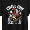 thumbnail image 3 of Disney - Chill Out - Juniors Ideal Flowy Muscle T-Shirt, 3 of 5