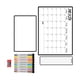 thumbnail image 1 of Speravity Kit de calendario de borrador en seco, pizarra blanca, tablero de mensajes, pizarra planificadora magnética con 8 bolígrafos, Artesanía, 1 of 6
