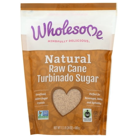 Wholesome! Cane Sugar, Turbinado, Raw, 1.5 Lbs.