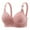 Pink, variant on Ynynloco Wireless Bras for Women Push Up Everyday Bra Full-Coverage Bra Soft Breathable Bras Full Support Plus Size Bralettes