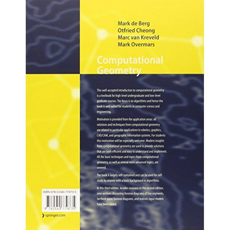 Computational Geometry: Algorithms and Applications, (Hardcover