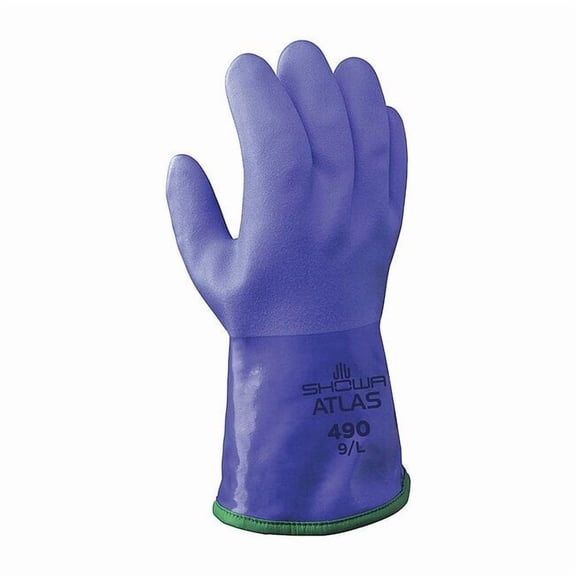 Showa Chemical Resistant Gloves,12" L,M,PR 490M-08