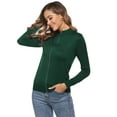 thumbnail image 2 of Aibrou Womens Zip Up Long Sleeve Open Front Knit Cardigan Sweater, 2 of 10