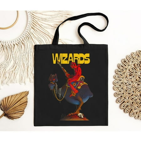 vintage Wizards Ralph Bakshi Movie Men s Black Tote Bag S to -TH17280