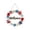 A, variant on AZXY 4th of July Patriotic Wooden Welcome Wreath, Round Door Sign with Stars & Flowers, for Front Porch Entryway Holiday Memorial Home Party Wall Decor (4 Styles)