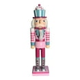 thumbnail image 2 of Estatua de Títeres de Cascanueces 2 Uds Perfecl Artesanía de Decoración de Navidad Figurita de Cascanueces, 2 of 7