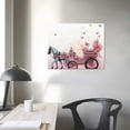 thumbnail image 4 of PIKWEEK Pink Canvas Wall Art Flying Butterflies Canvas Prints Giclee Artworks for Valentine's Day Wedding Gifts Each, 4 of 5