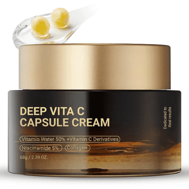 Medicube Deep Vitamin C Golden Face Moisturizer - Liposome for Wrinkles, Skin Radiance - Transparent Gel for Glow Hydration - Korean Skin Care 1.94 Oz/55G