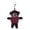 Burgundy, variant on Made by Alien Personalized Teddy Bear plush toy Keychain Quick Release Detachable Key Rings