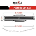 thumbnail image 4 of DEFY Double Padded Neoprene Dip Belt - Heavy Duty Steel Chain For Power lifting, Bodybuilding, Strength & Training - Grey, 4 of 8