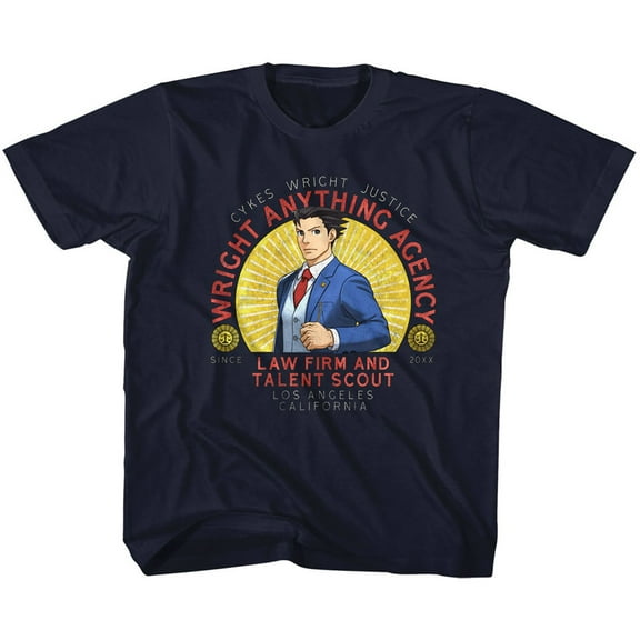 Ace Attorney Wright Anything Navy Children's T-Shirt