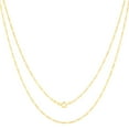 thumbnail image 2 of Nuragold 14K Real Yellow Gold Solid Figaro Link Chain Necklace 16"-30" (1.2mm-9.5mm) Italian Jewelry for Men & Women, 2 of 25
