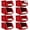 Red, variant on DJC Supply Heavy duty thermoplastic storage bin organizer, Stackable, Hangable, Side-connect (GREY (2 PACK), MEDIUM 5.9" X 9.4" X 4.9")
