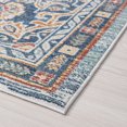 thumbnail image 5 of Traditional 9x12 Area Rug (8'10'' x 12'2'') Medallion Navy, Aqua Living Room Easy to Clean, 5 of 8