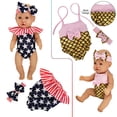 thumbnail image 4 of Windolls 10 Sets 14-16 Inch Baby Doll Clothes Dress Outfits Headbands Accessories fits New Born 43cm Baby Doll, 15 inch Baby Doll, 18 Inch Doll, 4 of 5
