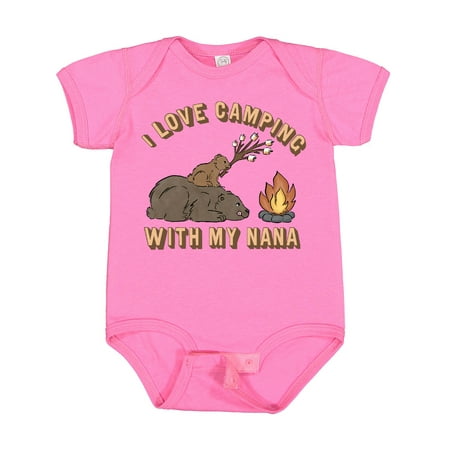 

Inktastic I Love Camping with My Nana Gift Baby Boy or Baby Girl Bodysuit