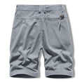 thumbnail image 3 of Turilly Men's Shorts Clearance Men Casual Solid Zipper Button Pockets Cropped Cargo Shorts, 3 of 8