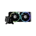 thumbnail image 2 of EVGA CLCx 280mm All-In-One LCD CPU Liquid Cooler, 2x 140mm PWM ARGB Fans, Intel, AMD, 5 YR Warranty, 400-HY-CX28-V1, 2 of 5