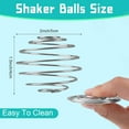 thumbnail image 2 of 2 Pcs Stainless Steel Ball Shaker Ball Wire Whisk Ball Protein Mixing Ball for Shaker Cup Bottle Mixer (Diameter 1.97inch), 2 of 8