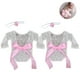 thumbnail image 2 of Peleles de encaje para recién nacidos, accesorios de fotografía con lazo, tocado, trajes de sesión de fotos para bebés, niños, niñas, princesas y gemelos, 2 of 8