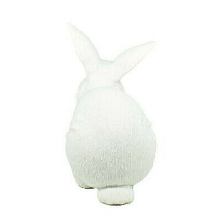 Rabbit White Realistic Small Toy Model Plastic Replica