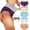 Multicolor, variant on Homenesgenics Plus Size Panties for Women 15 Shaping 5PC Women Patchwork Briefs Panties Underwear Knickers Bikini Underpants