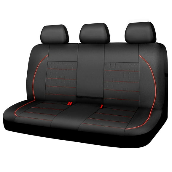 Funda de asiento de coche CAR PASS de piel impermeable, ajuste universal