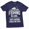 thumbnail image 4 of Mens Funny A Day Without Fishing T-Shirt Humor Fisherman Fish Hobby Tee Shirt (Medium Military Green), 4 of 6