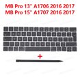 thumbnail image 3 of New English US Keyboard Keys Key Cap For MacBook Air Pro A1706 A1707 A1708 A1989 A1990 A1932 Keycap US 2016-2019 A1708, 3 of 4