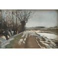 thumbnail image 2 of Albert Gottschalk 24x17 Gold Ornate Framed and Double Matted Museum Art Print Titled - Winter Landscape. Utterslev Near Copenhagen, 2 of 4
