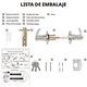 thumbnail image 4 of Stainless steel inner door lock is designed to be used as front door, back door or bedroom lock., 4 of 5