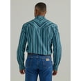 thumbnail image 2 of Wrangler® Men's Blue Stripes Classic Fit Button Down Shirt 2330368, 2 of 4