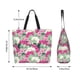 thumbnail image 5 of Disketp Orchids Flowers Bolsa Tote Estampada para Mujer, Bolso de Hombro y de Mano para Compras y Viajes, 5 of 8