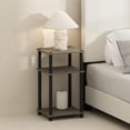 thumbnail image 1 of Mesita de noche Furinno Just, de 3 niveles, Turn-Tube, almacenamiento abierto, 1 of 7