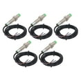 thumbnail image 1 of Approach Sensor, Inductive Proximity Switch 5 Pcs NPN NC 6-36VDC IP65 M12 Non Contact ABS Aluminum Alloy  For Light Textile, 1 of 8