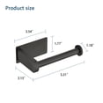 thumbnail image 3 of Toilet Paper Holder Self Adhesive,No Drilling Stainless Steel Rustproof Adhesive Toilet Roll Holder,Black, 3 of 6