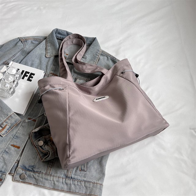 Bolso de hombro para mujer Bolsos de compras de gran capacidad a la moda para viajes (gris) Tmvgtek Para Estrenar