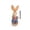 F, variant on Gumesh Easter Straw Rabbit Figurine, Handmade Natural Wicker Bunny with Bow, Rustic Farmhouse Spring Decor for Table Centerpiece, Indoor Outdoor Garden Decoration
