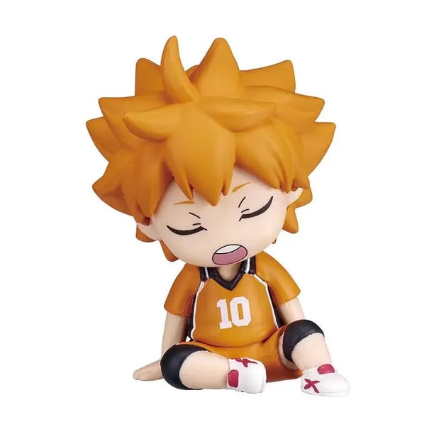 Haikyuu-figura de acción de hombro a hombro, juguete de modelo de escala de Gacha auténtica japonesa, Shoyo Hinata Tobio Kageyama