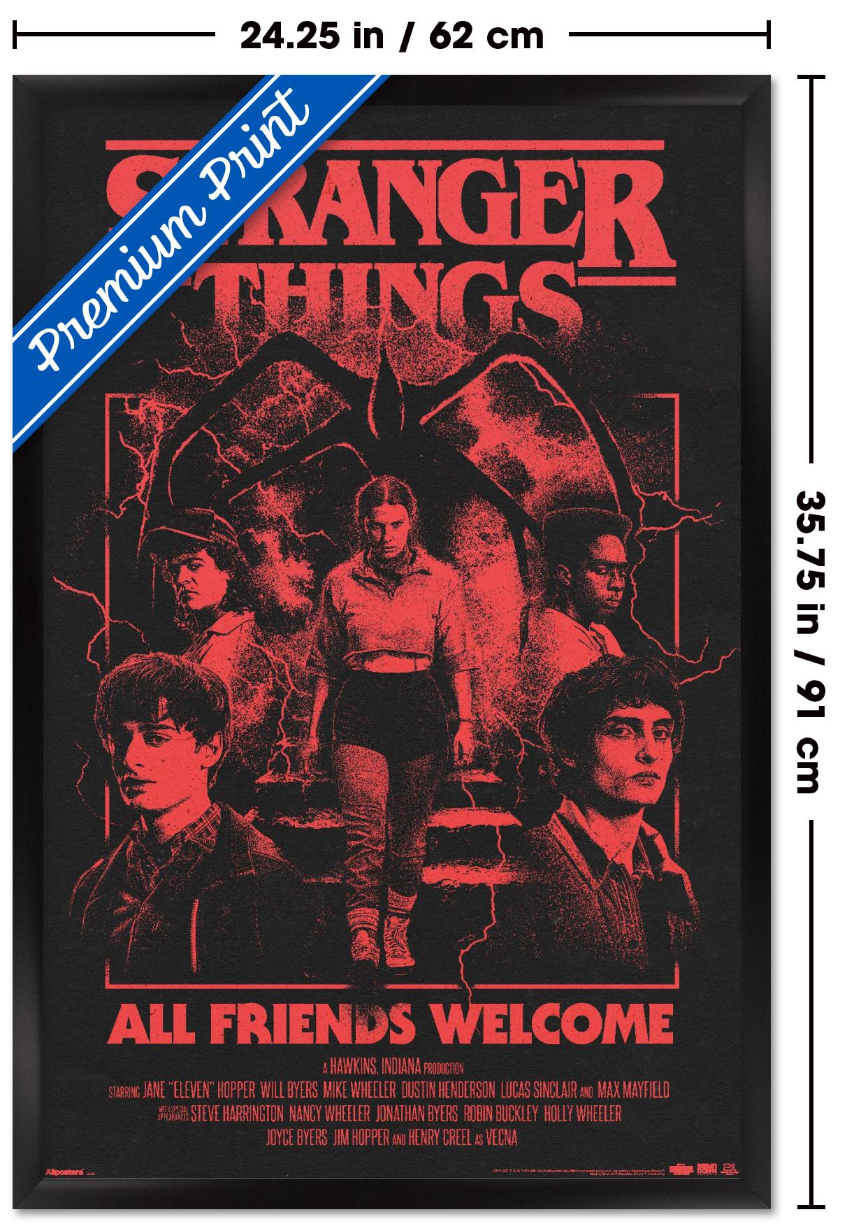 Poster Stranger Things Saison 5 Sur Toile – Décoration Murale Rétro 30x45 Cm Pour Salon, Chambre