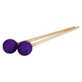 thumbnail image 3 of 2pcs Palo de Xilófono de Mazos de Marimba con Cabeza de Púrpura Y de kusrkot Madera Marimba Mallets Stick, 3 of 8