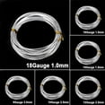 thumbnail image 2 of MYG 1/1.5/2/2.5/3mm 5m Long Aluminum Craft Wire Materials DIY Jewelry Making Craft, 2 of 3