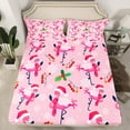 thumbnail image 2 of Manfei Pink Flamingo Full 4-Piece Sheet Set, 2 of 7