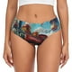 thumbnail image 1 of Fotbe Beautiful Red Train Hot Air Balloon Calzones Estampados para Mujer – Ropa Interior de Algodón, Cómoda, Suave y Elástica-Small, 1 of 6