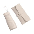 thumbnail image 3 of Paraguas plegable con estuche, paraguas portátil, paraguas de viaje resistente a la intemperie , beige, 3 of 9