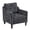 Dark Gray, variant on LEGAHOME Accent Chair for Living Room, Chenille Upholstered Armchair with Solid Wood Leg, Mid Century Single Sofa Chair for Living Room, Bedroom, Reading Corner, Dark Gray