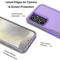 thumbnail image 4 of Njjex for Galaxy S24 Phone Case,360°Full Body Shockproof Heavy Duty Protection With Tempered Glass Screen Protector Case Cover for Samsung Galaxy S24 5G 2024 (Purple), 4 of 6