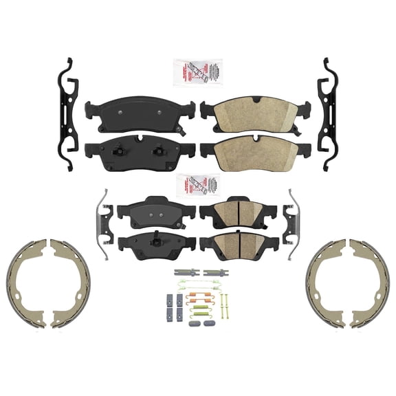 Larger 350MM Disc Brake Pads Parking Shoes for Jeep GRAND CHEROKEE 2011-2016