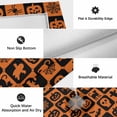 thumbnail image 6 of Halloween Orange Plaid Outdoor Rug for Patio/Deck/Porch, Non-Slip Large Area Rug 3 x 5 Ft, Funny Ghost Pumpkins Skull Indoor Outdoor Rugs Washable Area Rugs, Reversible Camping Rug Carpet Runner, 6 of 8